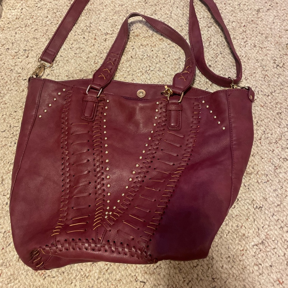 rhinestone boho tote purse